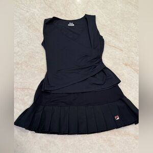 Fila Black Tennis outfit